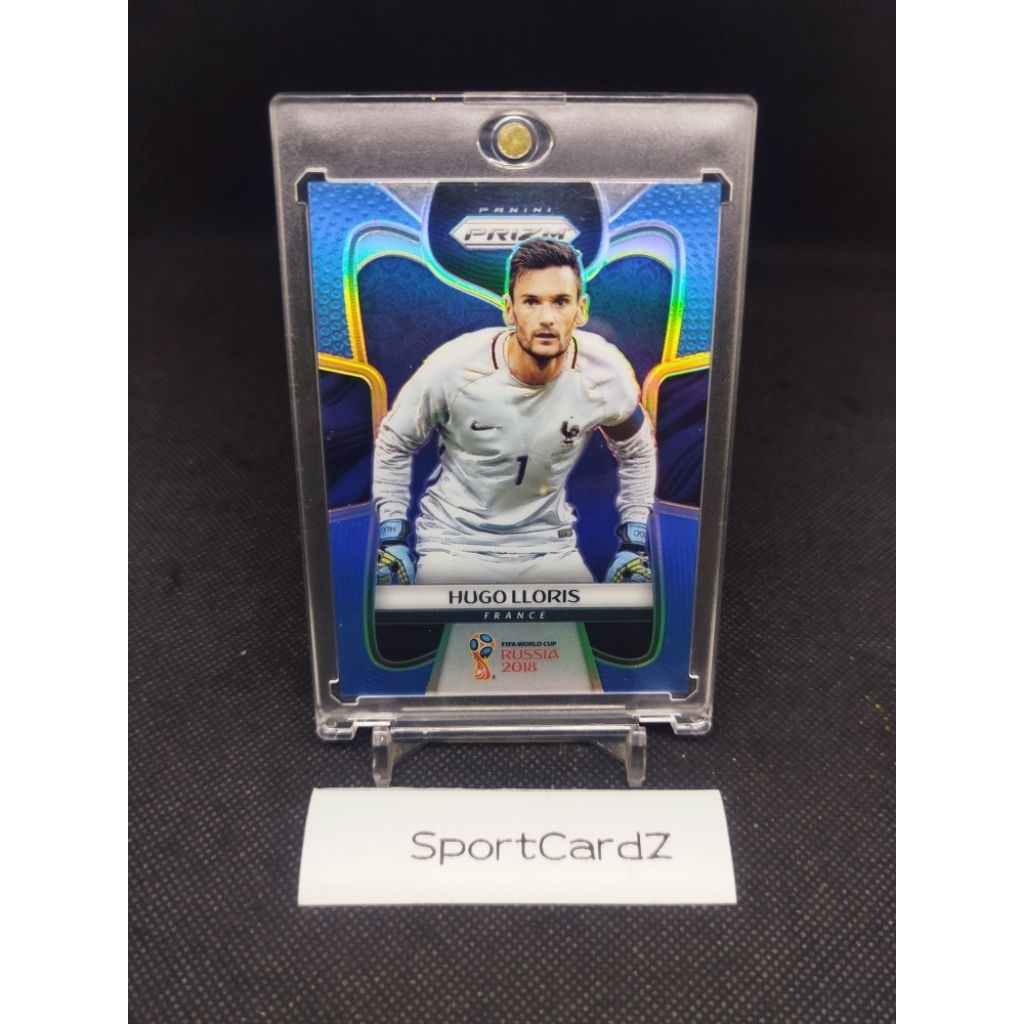 Kartu Bola 2018 Panini Prizm World Cup Blue/199 Hugo Lloris France #78 (dpt top loader)