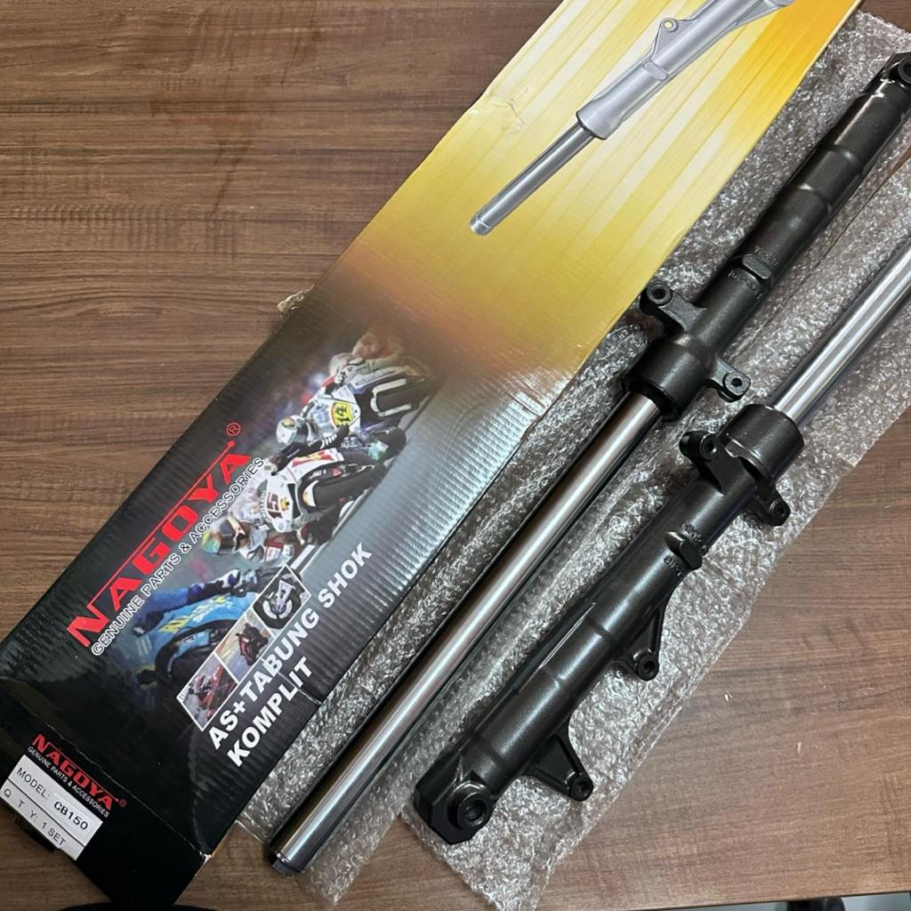 NAGOYA CB150 AS TABUNG DEPAN SHOCK ASSY SHOK SOK FRONT FORK COVER TUBE KIRI KANAN KIT SET KOMPLIT MO