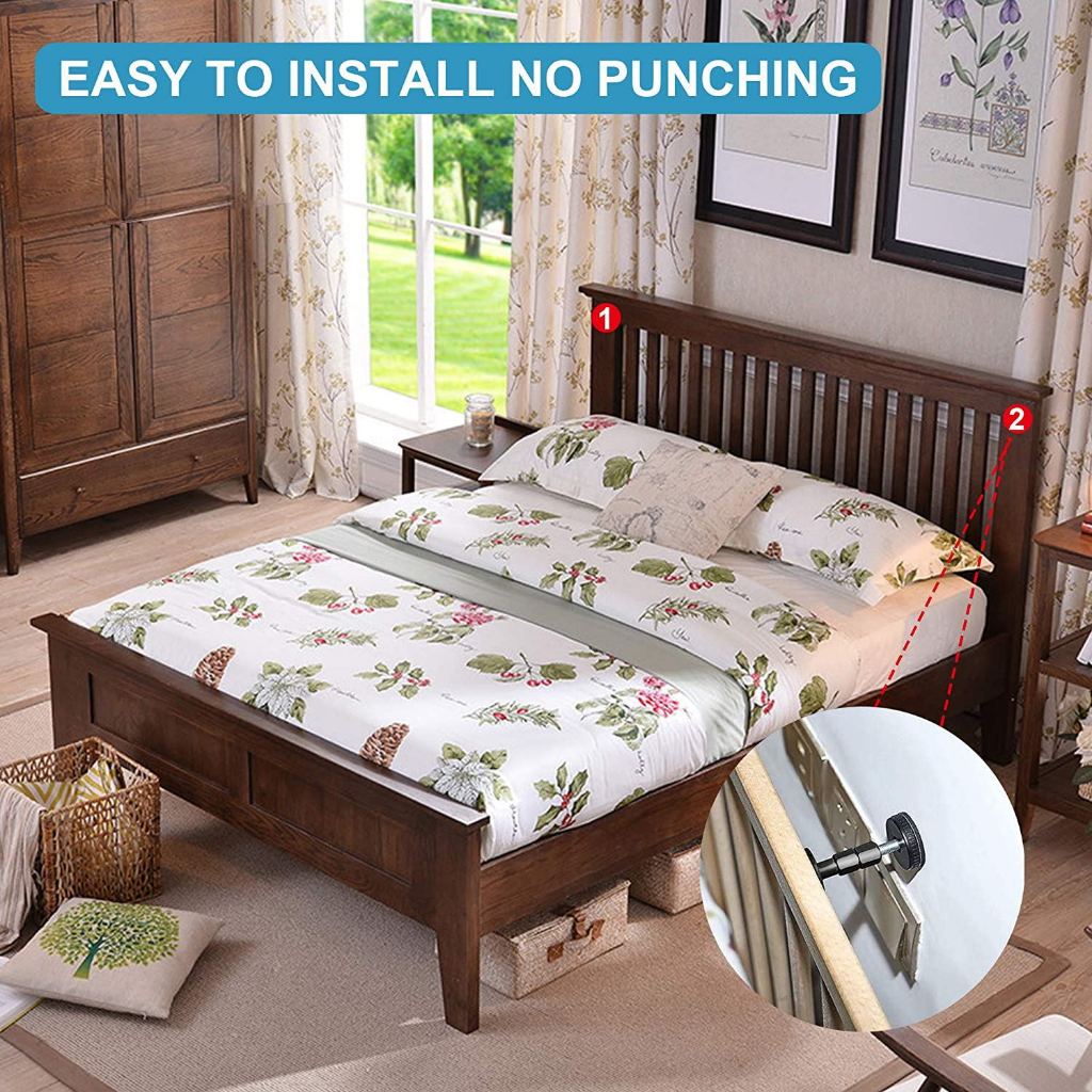 4 Pcs Penahan Kasur Tempat Tidur / Penahan Risbang Tempat Tidur Kulkas Lemari / Ganjalan Furnitur Ke
