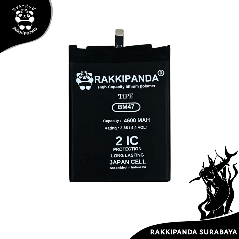 Baterai Rakkipanda BM47 Redmi 3/Redmi 3S/Redmi 3X/Redmi 4X/Redmi 3 Pro
