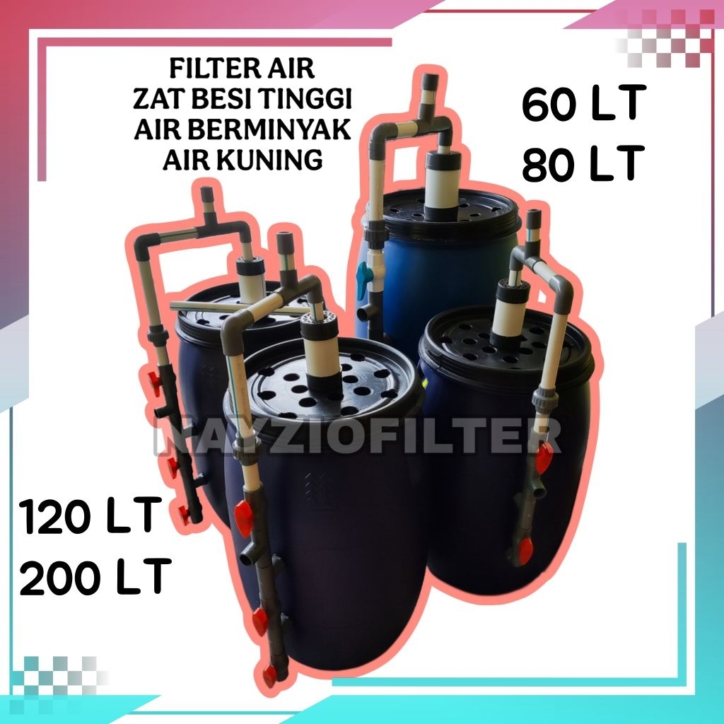 FILTER AIR ZAT BESI TINGGI TABUNG FILTER AERATOR VENTURI
