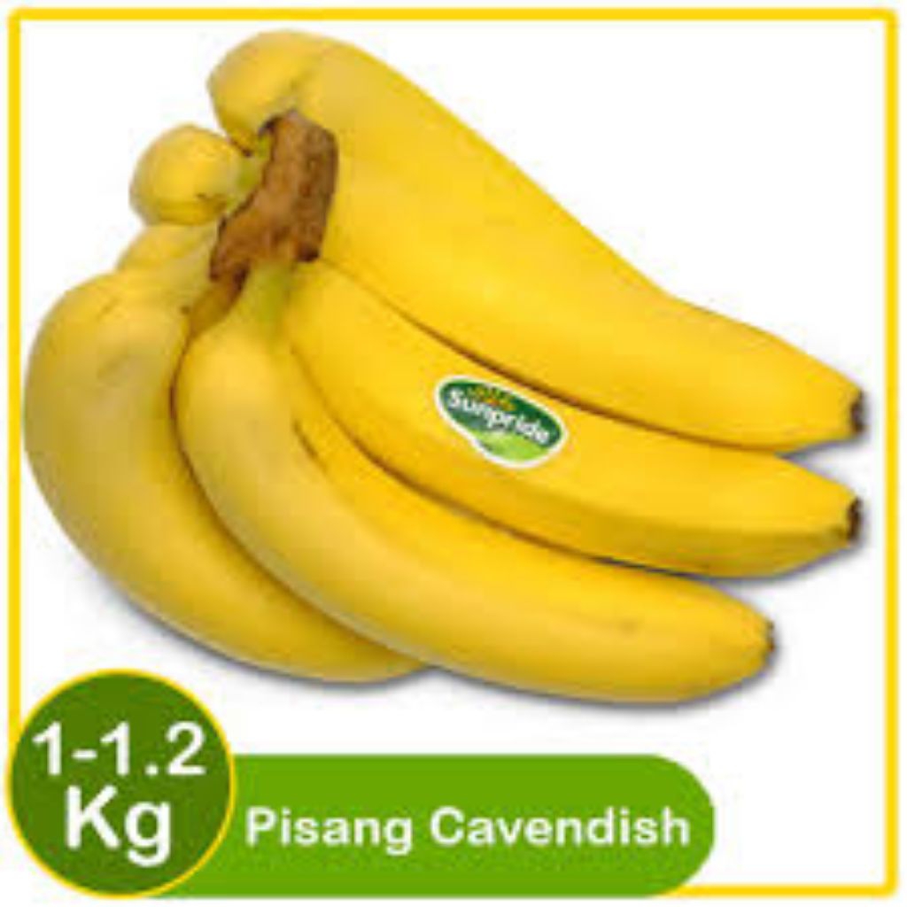 

pisang cavendish buah segar dan higenis