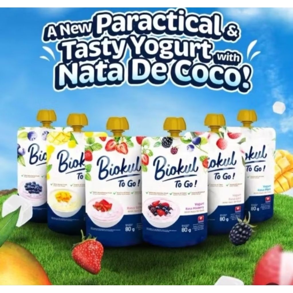 

Biokul yougort mango pounc 80g biokul nata de coco MANGO MQ Frozen food