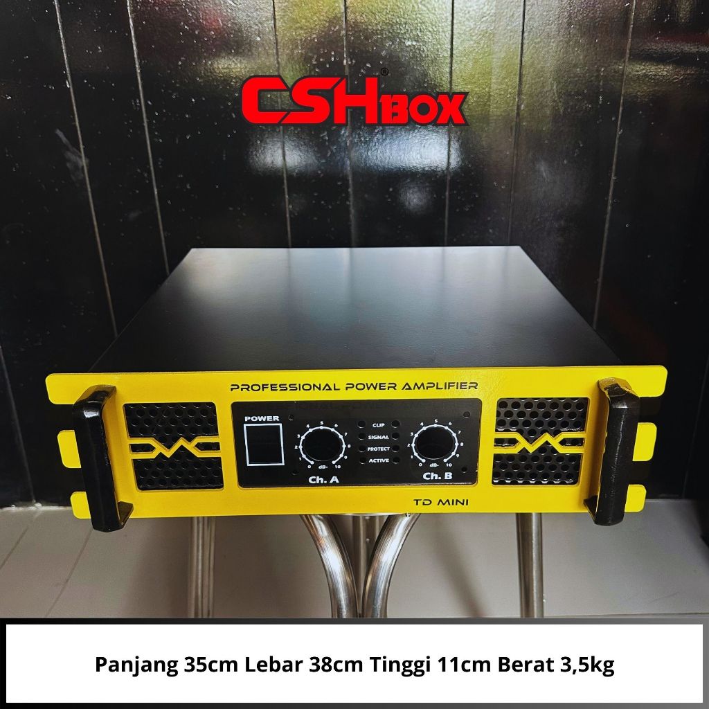 Box Power Amplifier CSH Ukuran 2u 2channel Seri Mini TD, GB, OCL (box 2u) 2ch