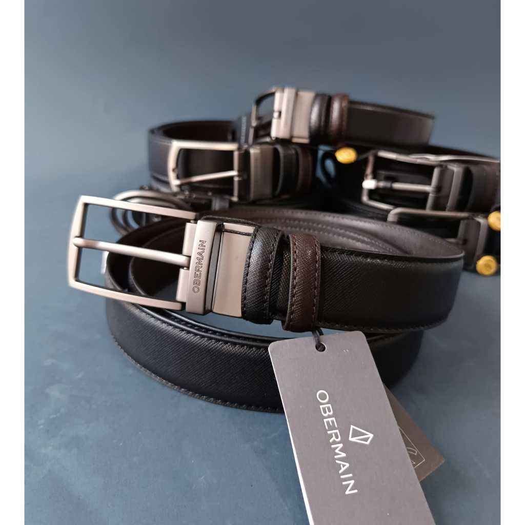 OBERMAIN ikat pinggang kulit reversible VBOB70 original store