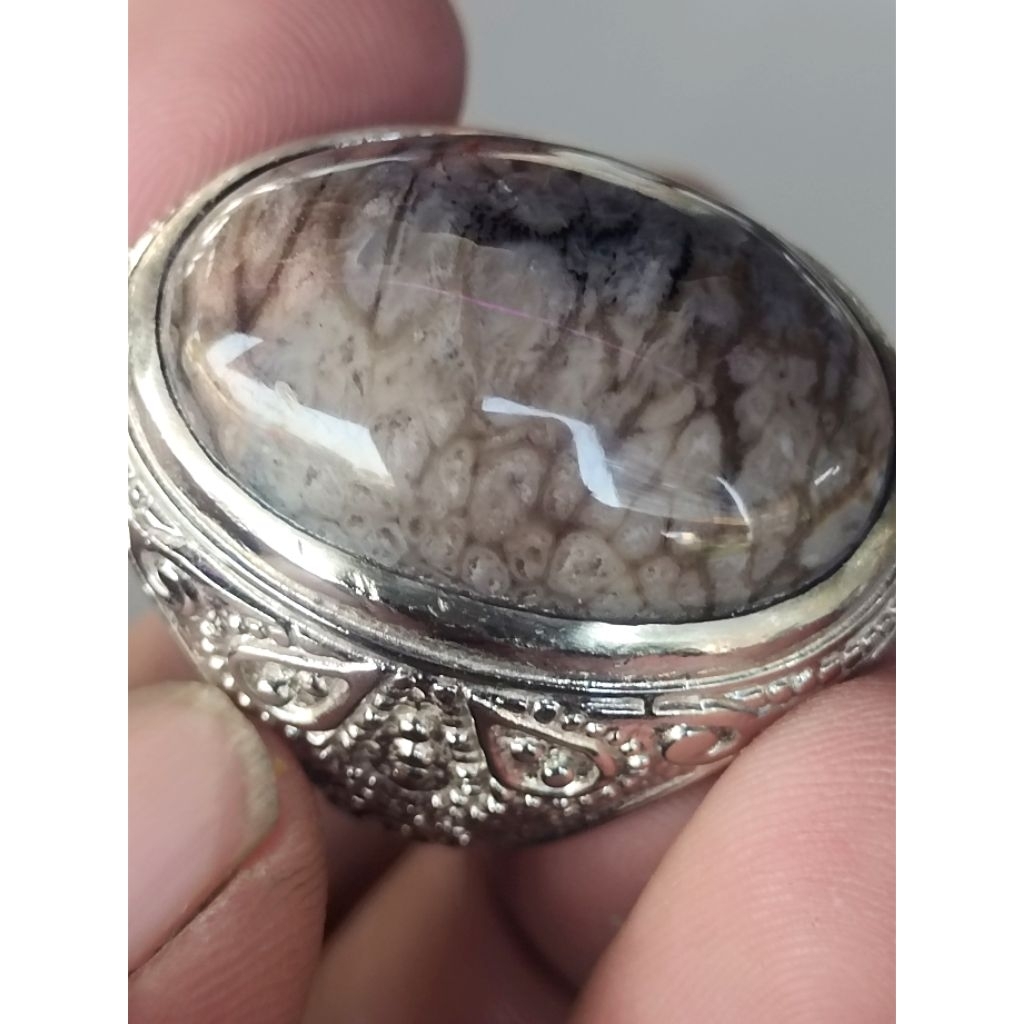 batu cincin bacan kura serat Al bino