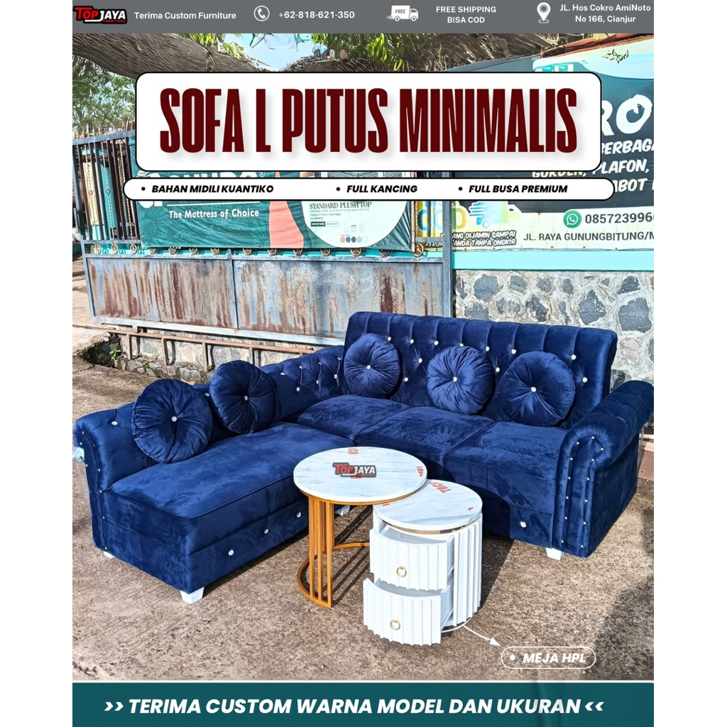 SOFA L PUTUS KANCING