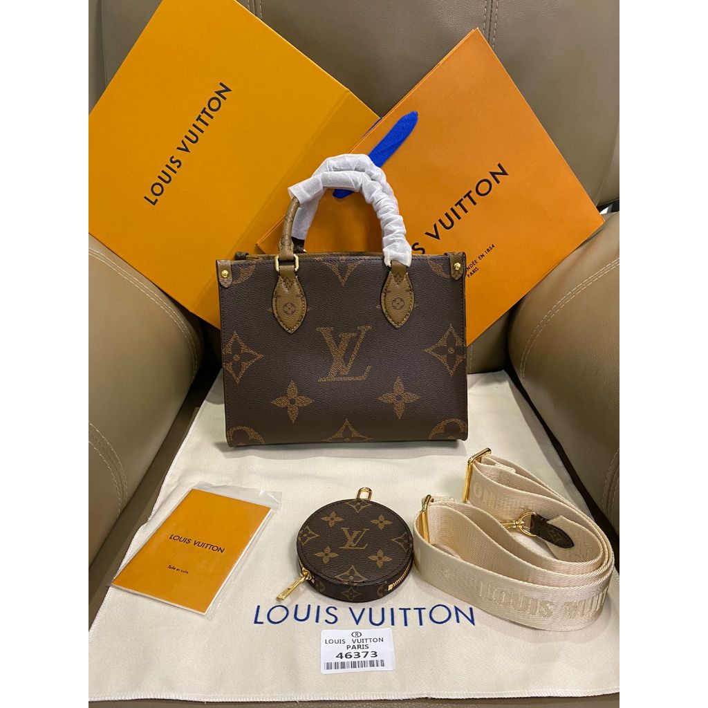 tas wanita tas jinjing tas bahu tas selempang tas Onthego Small SUPER Mirror Quality vvip 46373