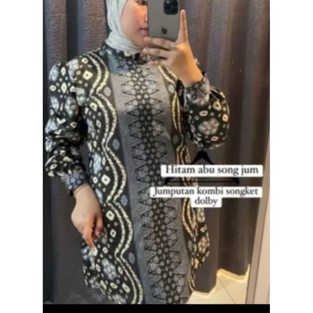 tunik jumputan dolby