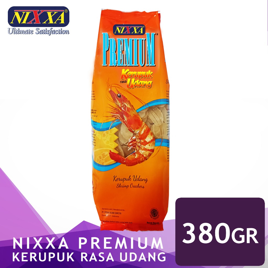 

Kerupuk Nixxa Premium Udang 380gr / Kerupuk PAG Shop / Kerupuk Nixxa Premium / Kerupuk Udang