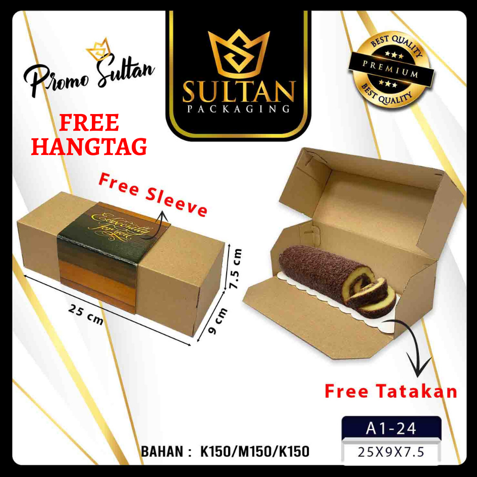 Cake Box - Dus Kue bolu Kukus - Kotak Bolu Mewah - A1-24