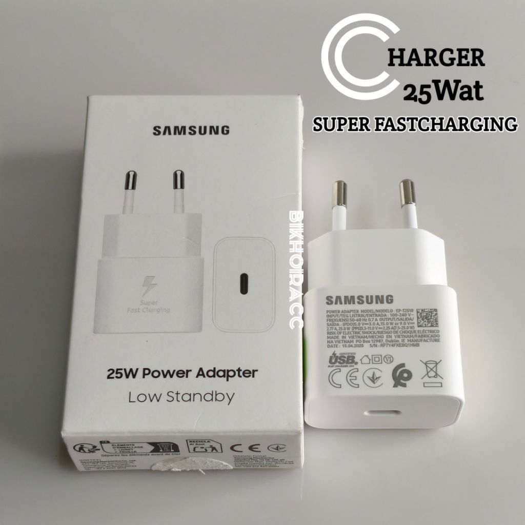 CHARGER ( ADAPTOR)ORI SAMSUNG ASLI COPOTAN BAWAAN HP A05, M14 5G, A05s, M22, dan M2 S23 S24FE A56 A5