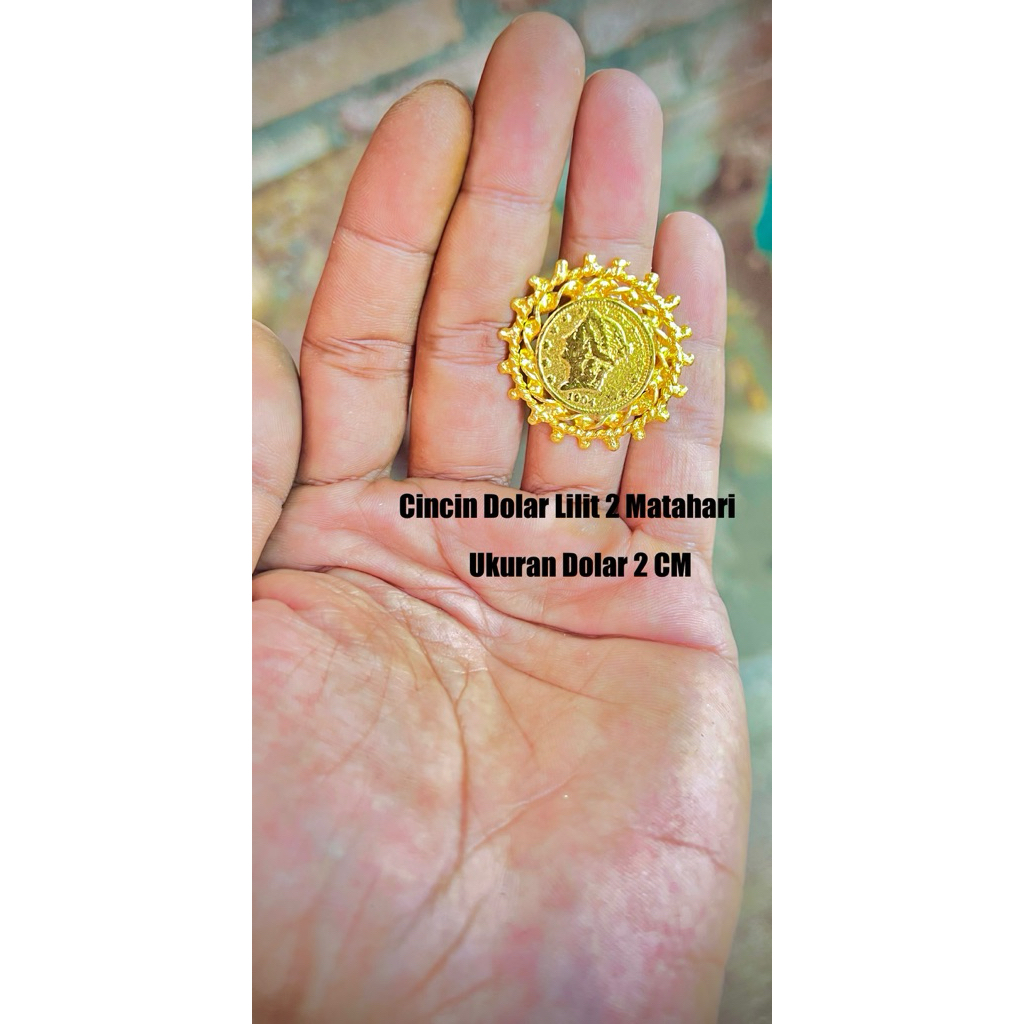 cincin Koin Dolar Matahari