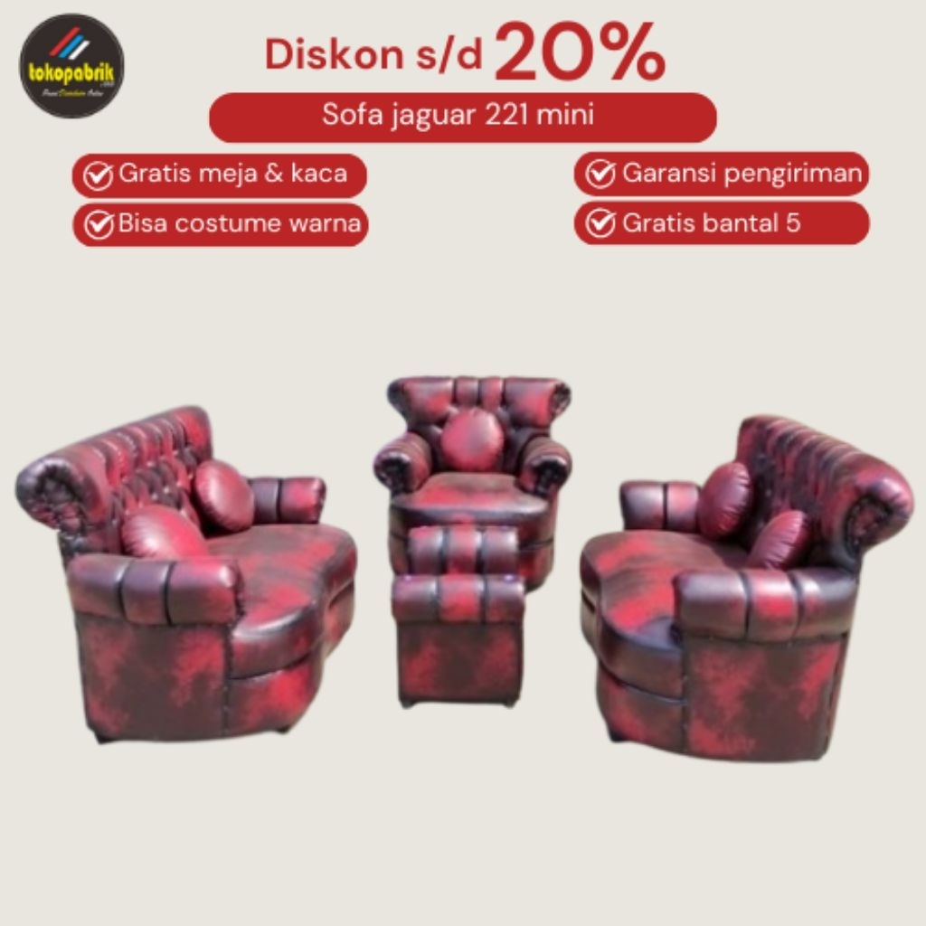 Sofa jaguar jumbo 321 sofa jaguar mini 221 sofa jaguar oscar sofa tamu sofa minimalis sofa murah tas