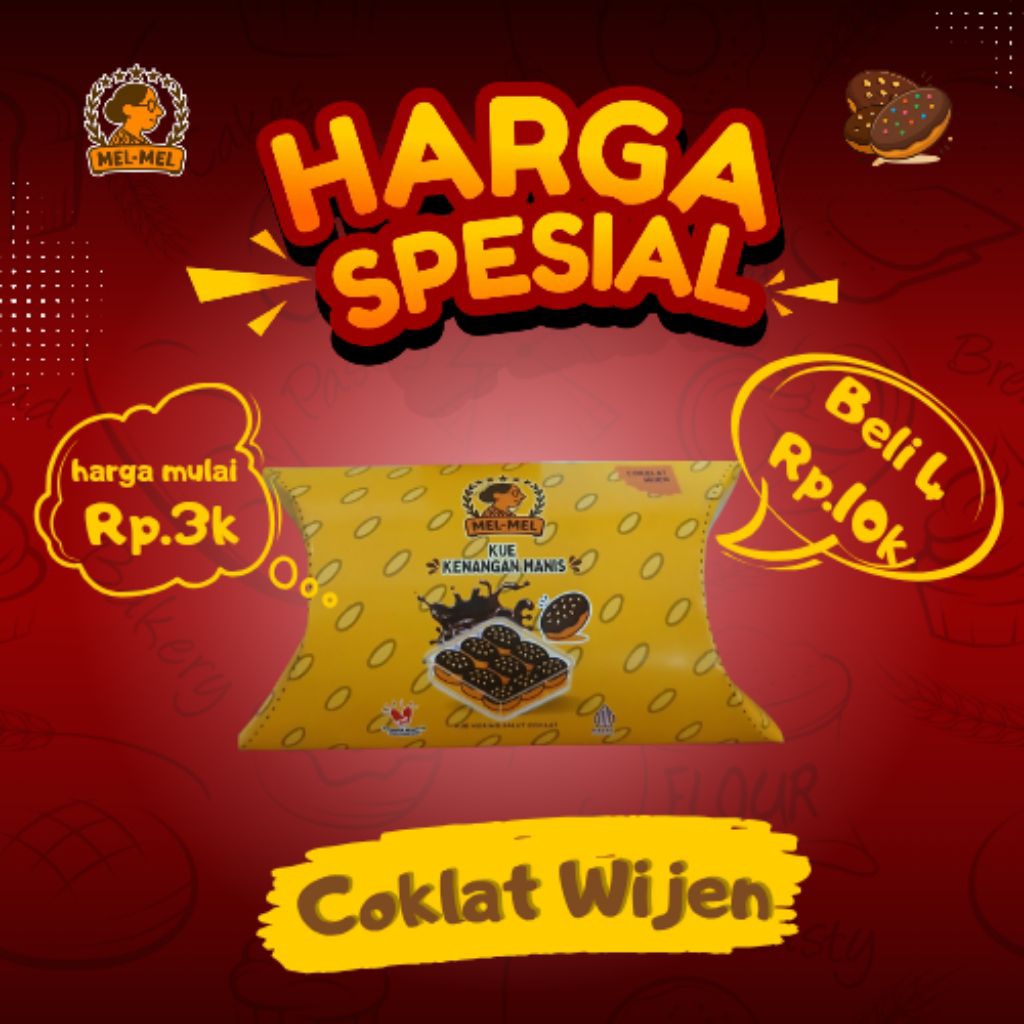 

Kue Kering Kenangan Manis – Camilan Premium Homemade, Renyah, Manis, Tahan Lama (Varian Coklat Wijen)