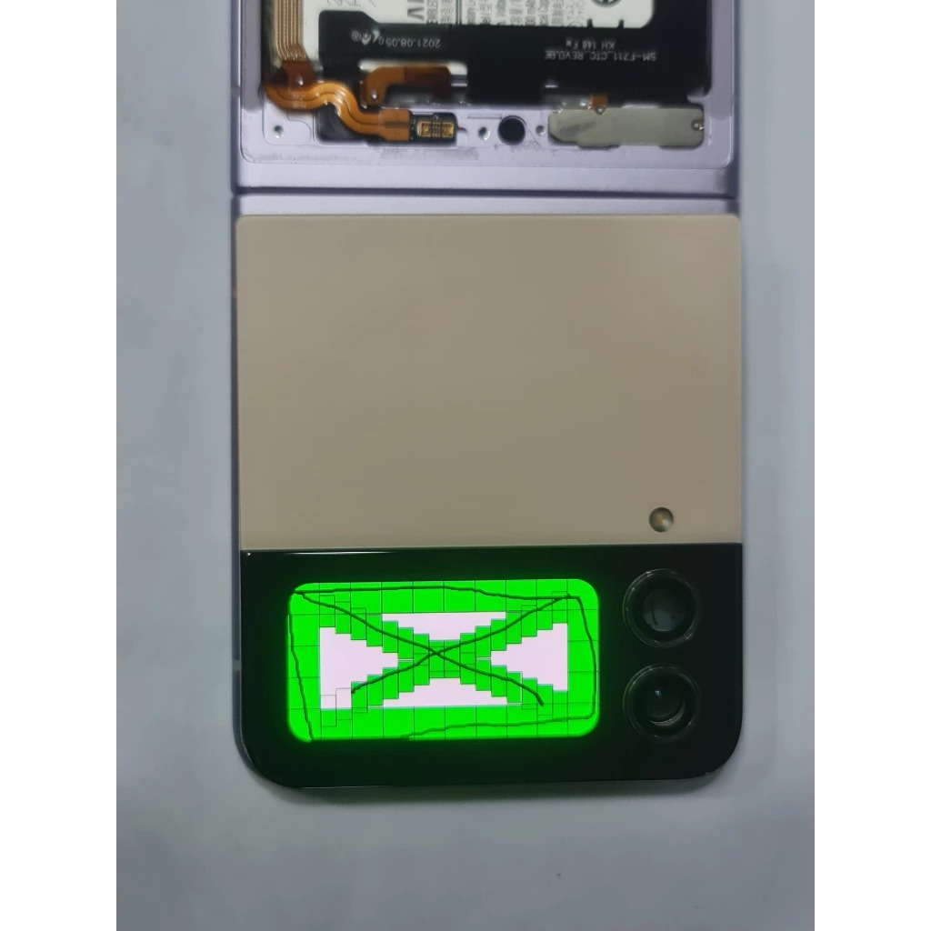 LCD DEPAN SAMSUNG GALAXY Z-FLIP 4 - SM-F721 ORIGINAL SECOND COPOTAN 2ND