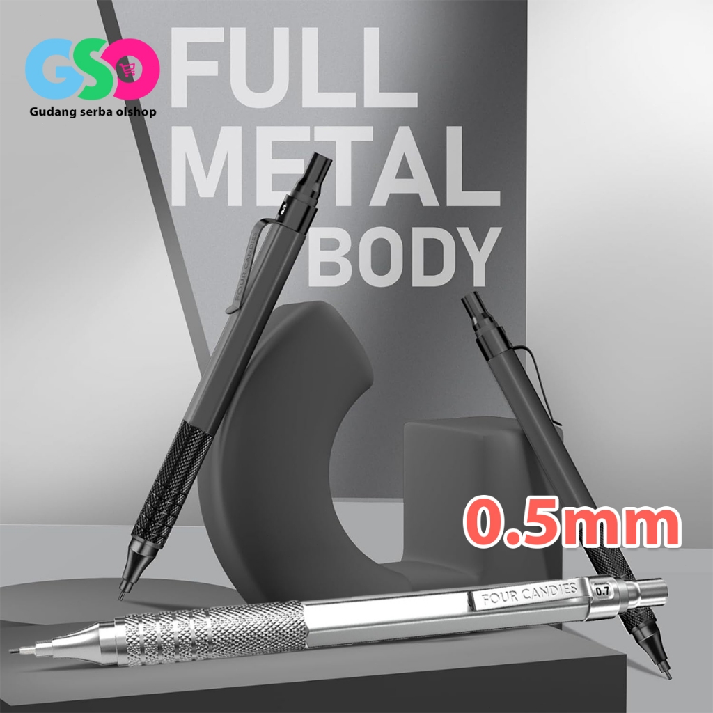 

Pensil Mekanik 0.5mm Graph Gear 500 Low Center Gravity Metal Untuk Menggambar Sekolah Kantor