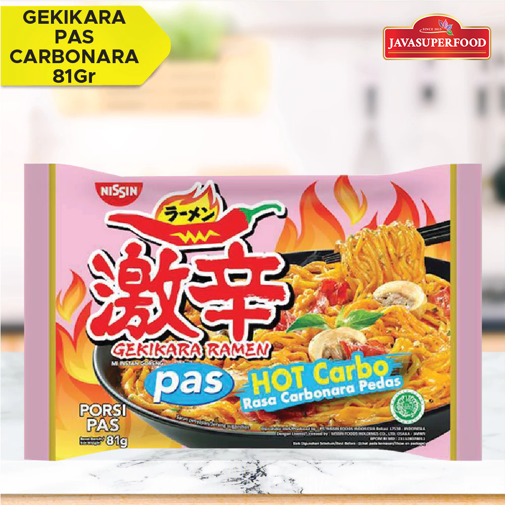

Nissin Gekikara Ramen Hot Carbo Rasa Carbonara Pedas 81 gram