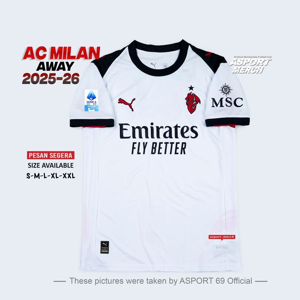 JERSEY MILAN AWAY 2025 2026 JERSI MILAN AWAY 25 26
