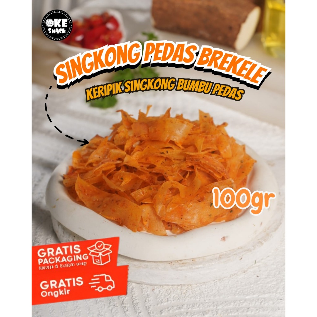 

Keripik Singkong Pedas Brekele Daun Jeruk Camilan Keripik Singkong Pedas Gurih