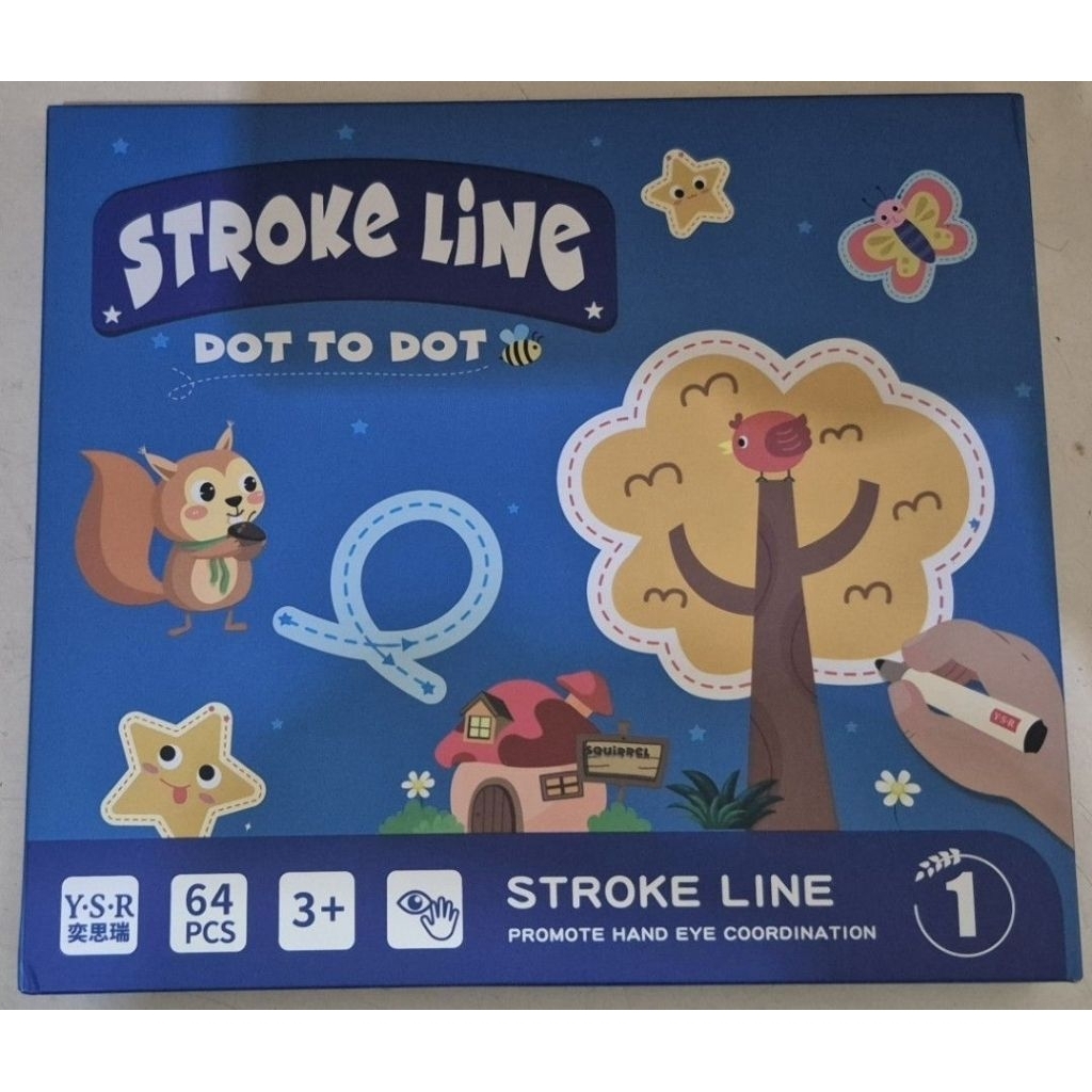NEW Mainan Edukasi Buku belajar menulis step 1 / Stroke Line Tracing Book step 1