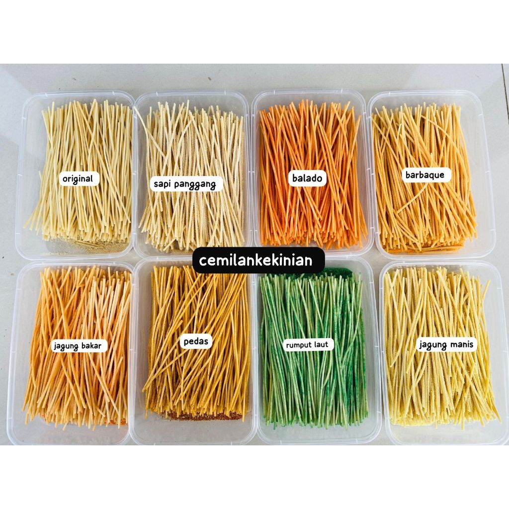 

mie lidi kemasan box 500ml aneka rasa ready varian rasa pedas/original/keju balado/barbaque/sapi panggang/rumput laut/jagung bakar/jagung manis free packing kardus
