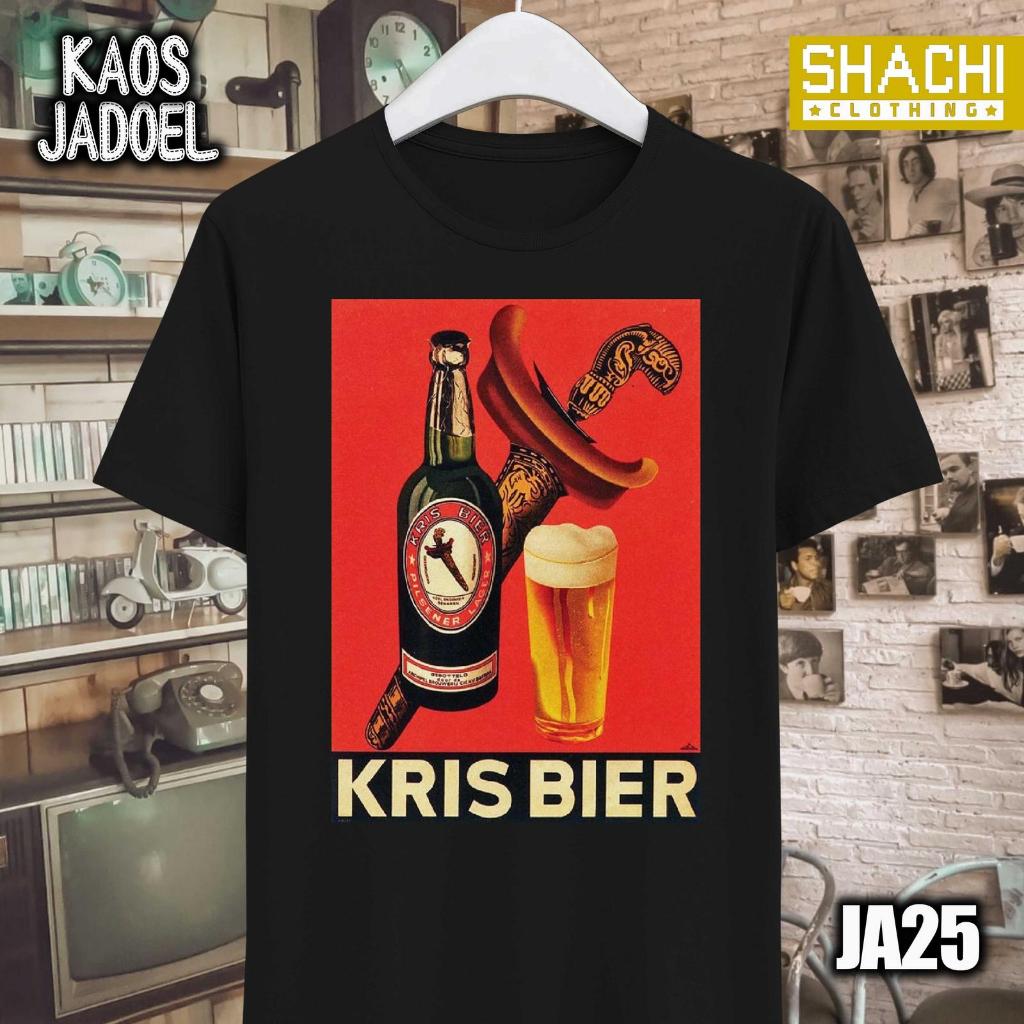 T Shirt Kaos Iklan Jadul – KRIS BIER - ANKER BIER - BEER - BIR – Iklan Jadoel Unik Premium Cotton Co