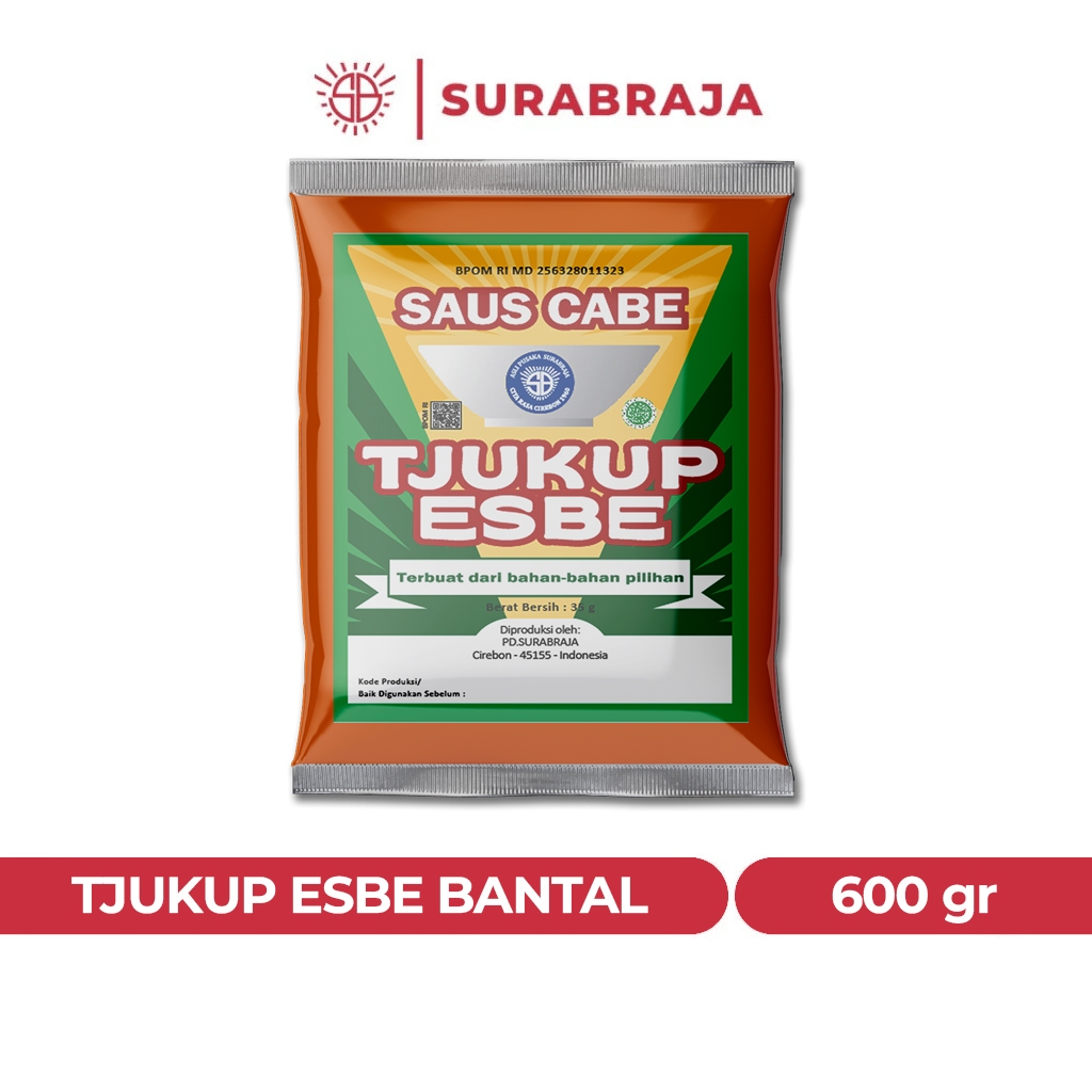 TJUKUP ESBE | Saus Cabe | Saos Sambal Tjukup Esbe Kemasan Bantal Refill isi 600 gr