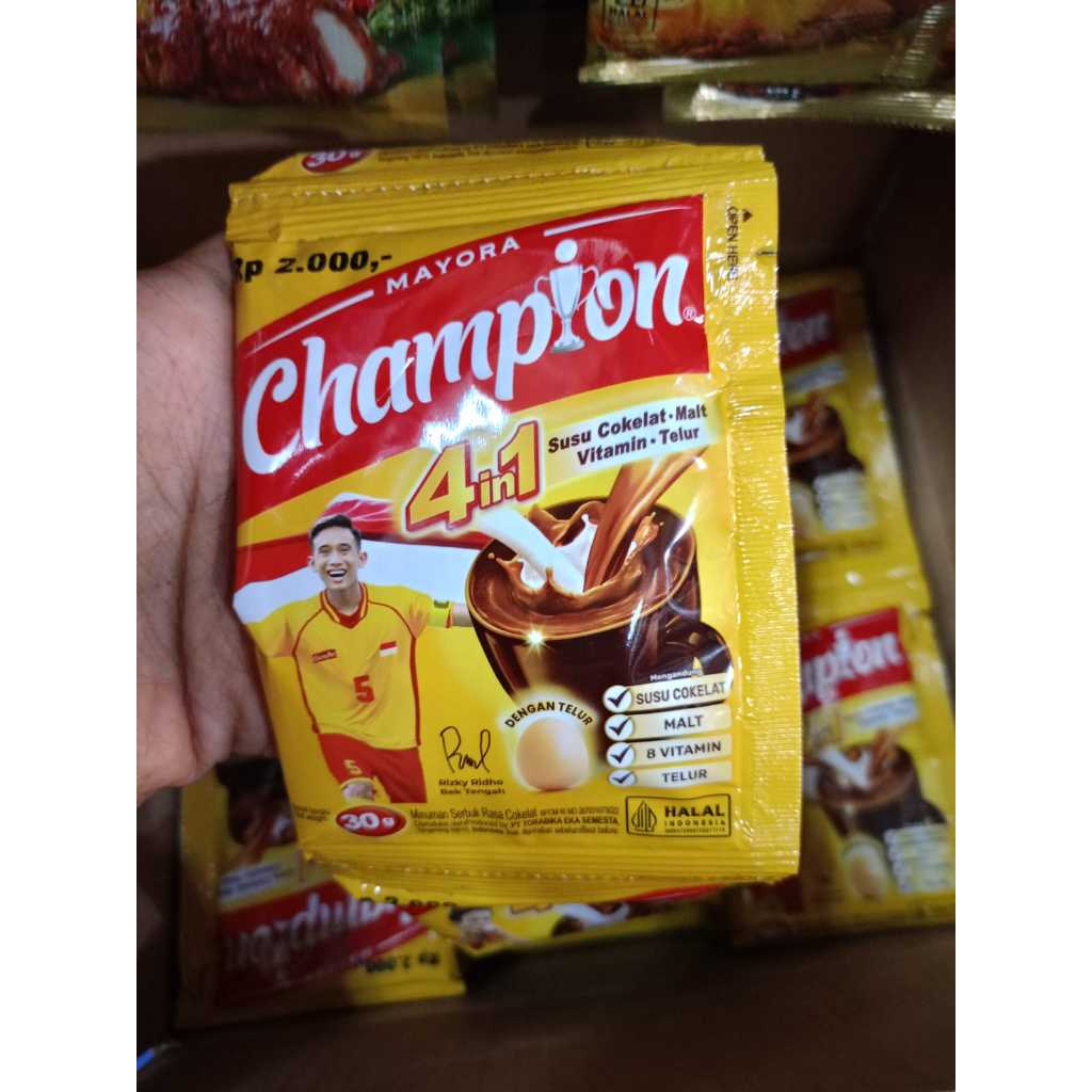 

1 Renceng Energen Champion isi 10 Sachet x 30 Gram