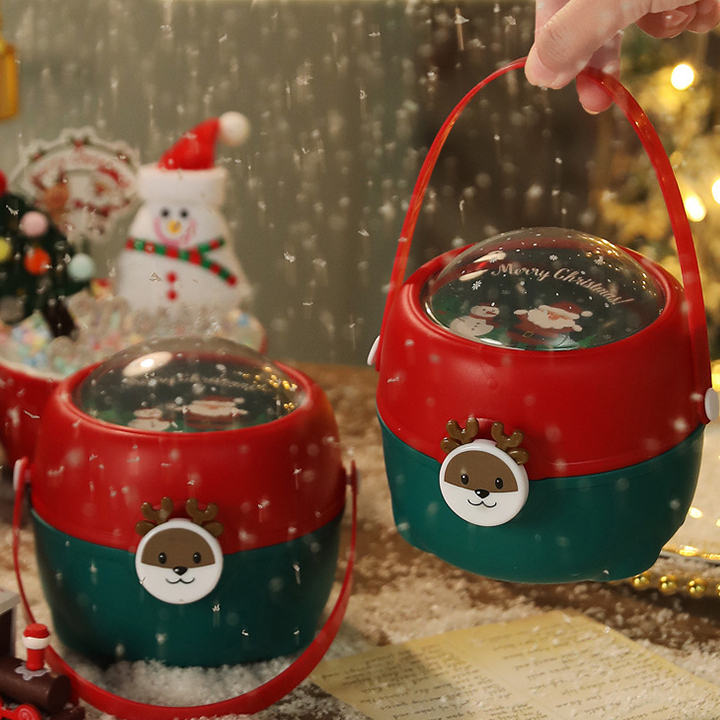 

[ORGM] Souvenir Natal Kotak Kado Natal Kotak Souvenir Goodiebag Lucu Kotak Bekal Lucu Santa Snowman