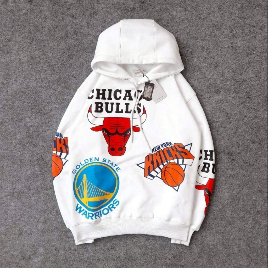 Jaket Hoodie Mitchell n ness Bulls big Logo terbaru dan terlaris fashion pria
