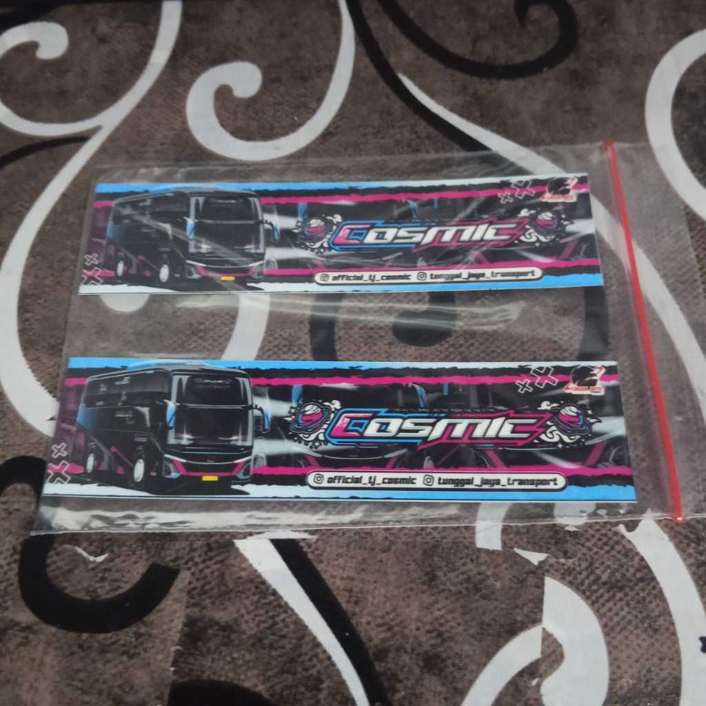 stiker bus  tunggal jaya "cosmic"