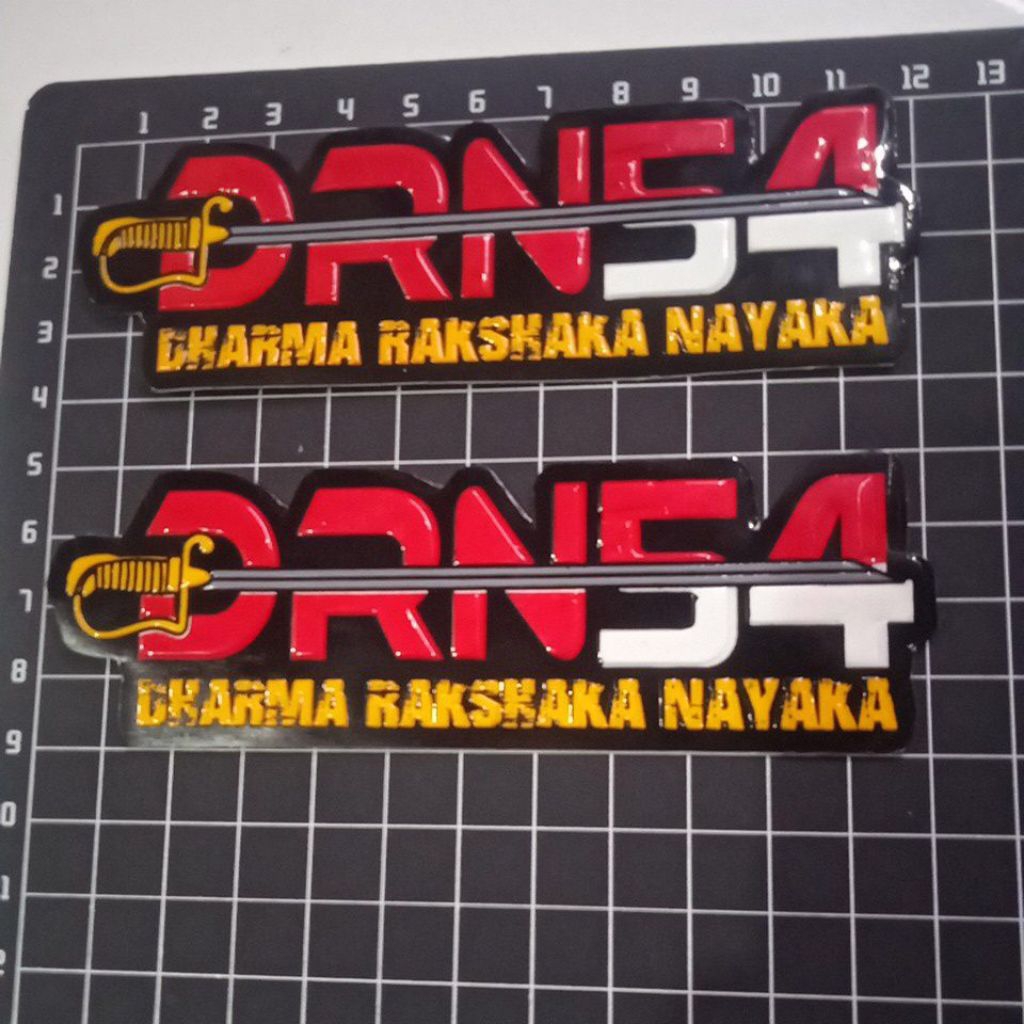 

Stiker embos DRN 54 Merah