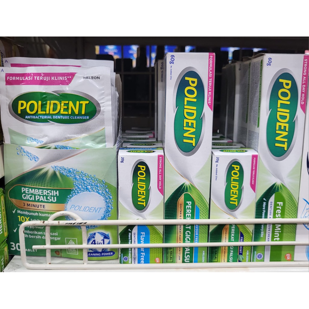 POLIDENT PEMBERSIH & PEREKAT GIGI PALSU