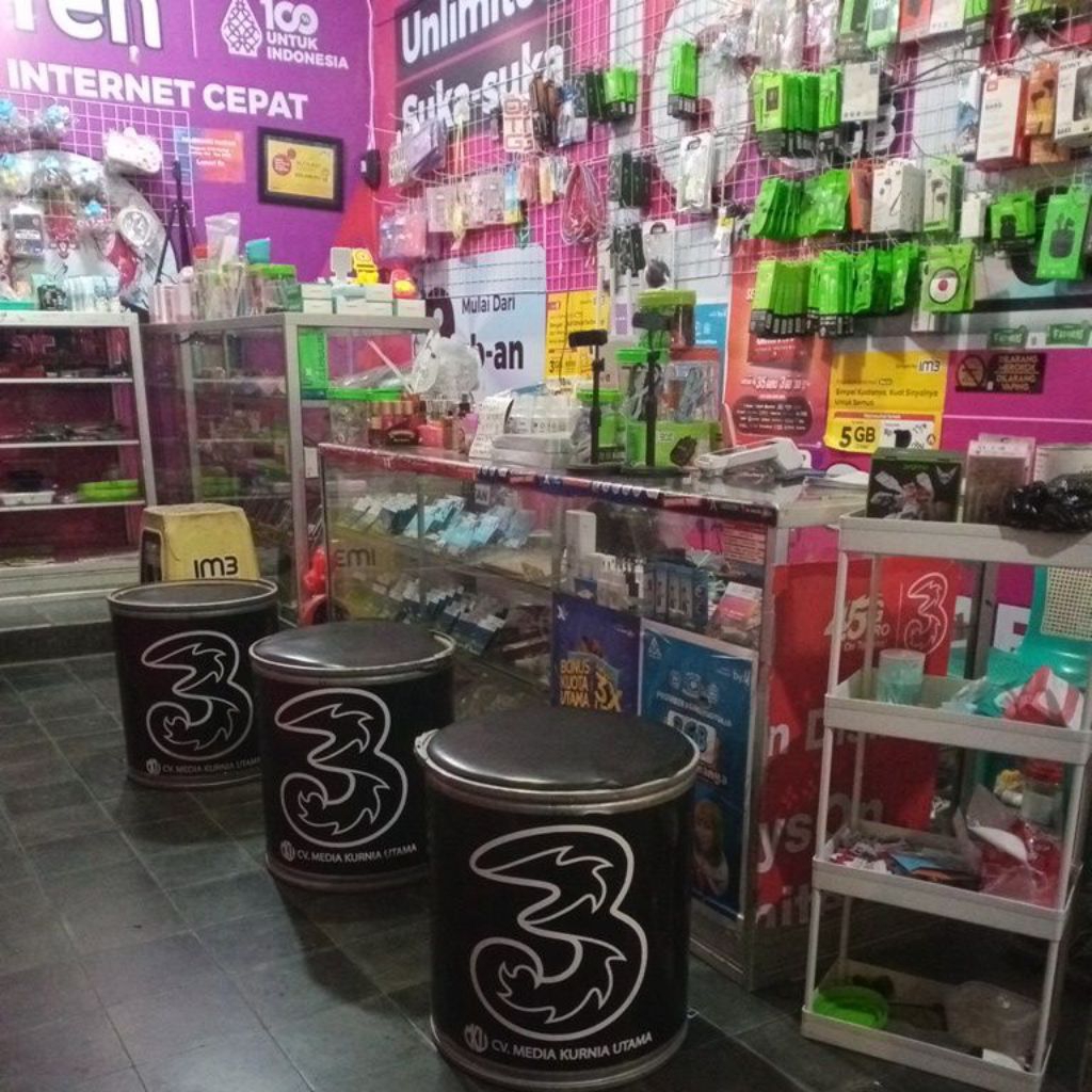 perdana three cantik pulsa 10rb 11digit nomor rondom