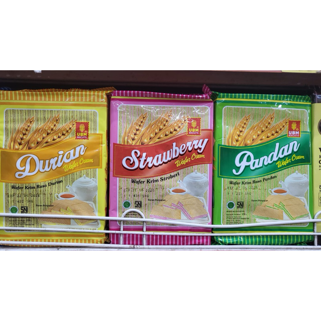 

UBM BISCUITS WAFER CREAM 230GR