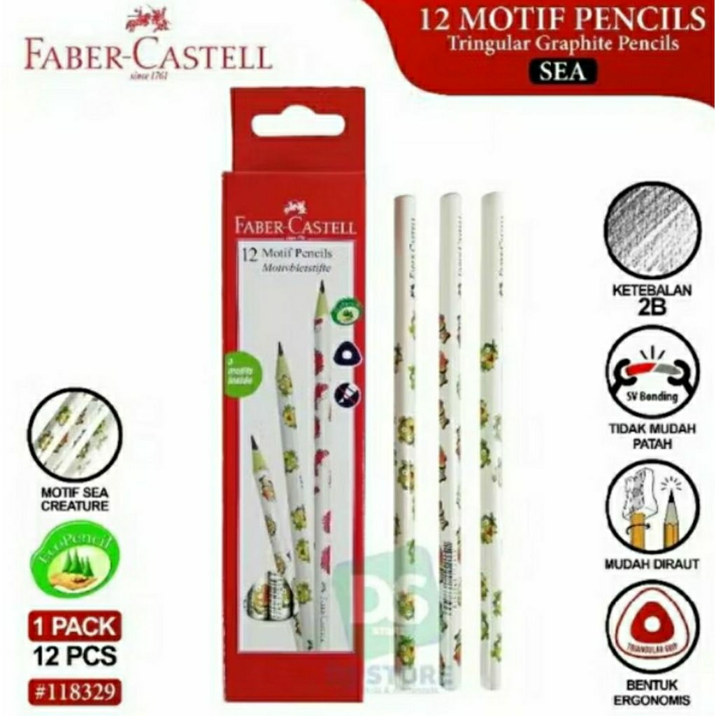 

Pensil Motif Sea Faber Castel