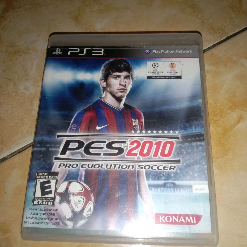 kaset ps 3 pes 2010 pro evolution soccer original