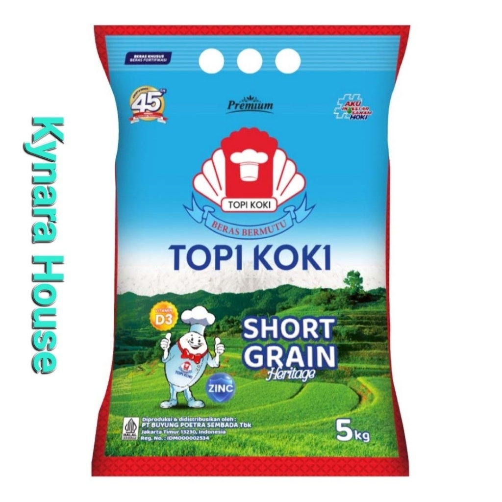 

Topi Koki Beras Bulir Pendek Heritage 5kg