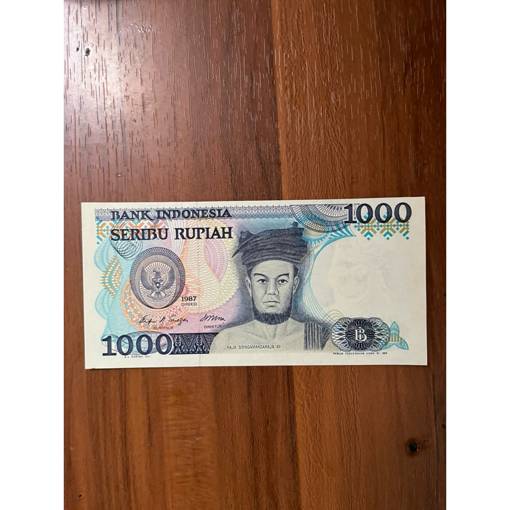 Uang Kertas 1000 Rupiah 1987 UNC Seri Pahlawan