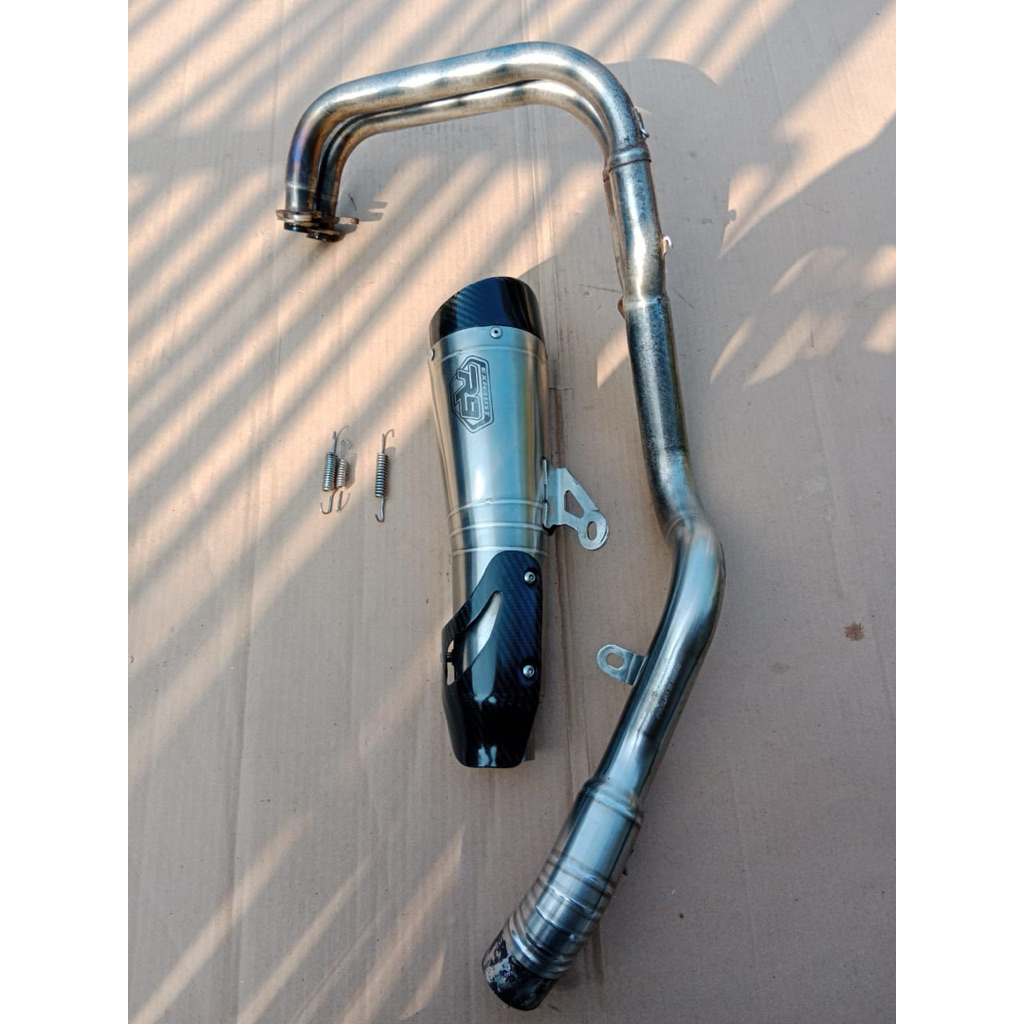 knalpot r9 h2 full sistem ninja 250fi old tahun 2012-2017