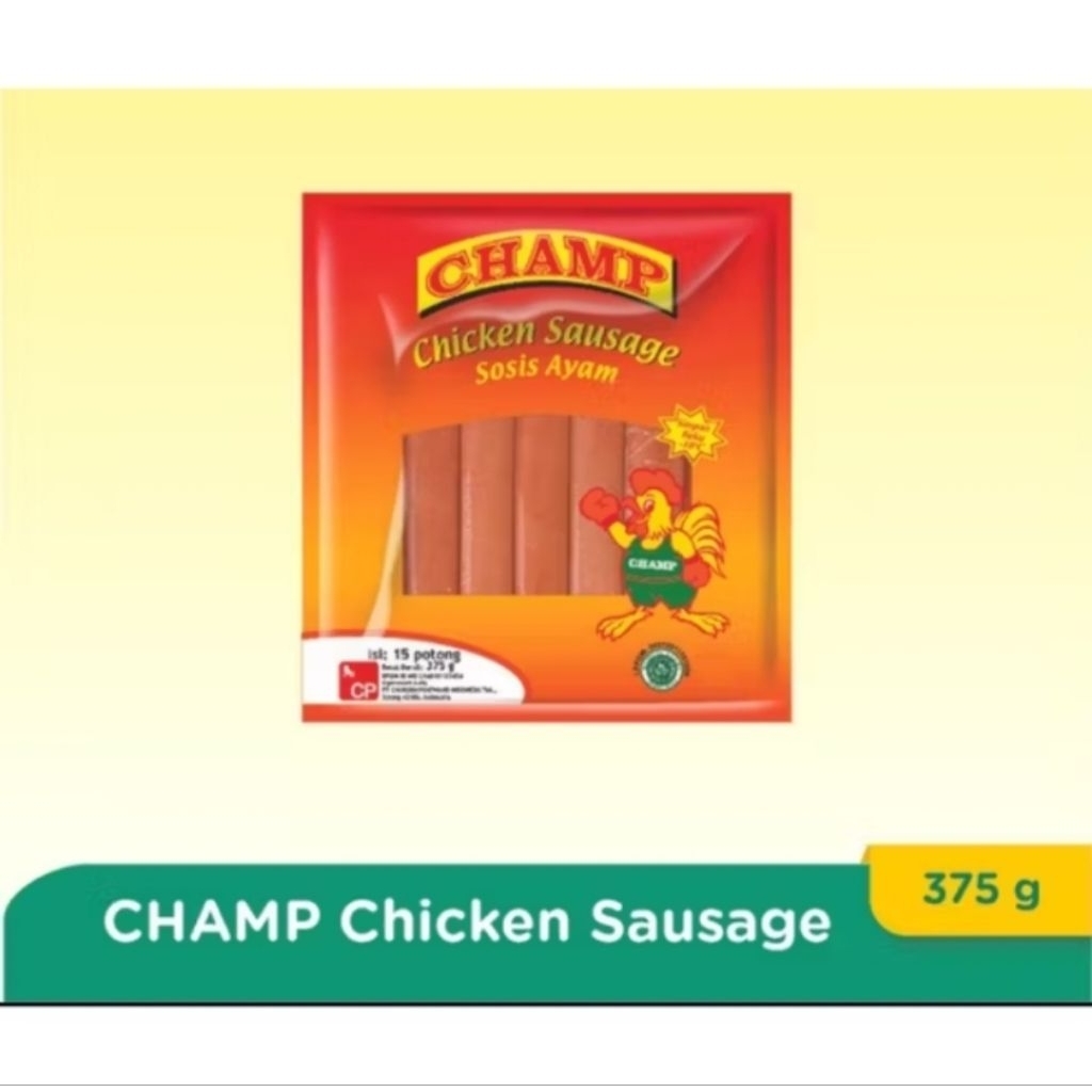 

sosis ayam champ 375gram // belfoods sosis ayam isi 15