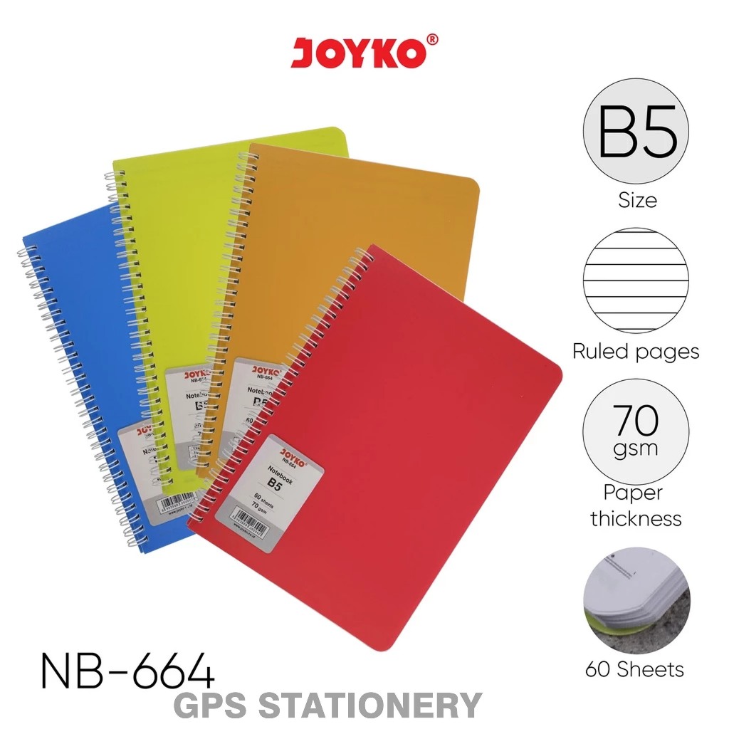 

Notebook B5 Diary Agenda Buku Catatan Bergaris Joyko NB-664 60 Lembar Paper