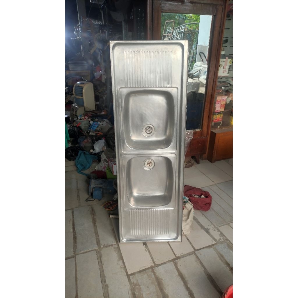 WESTAFEL SINK CUCI PIRING/TANGAN 1/2 LUBANG BEKAS SECOND