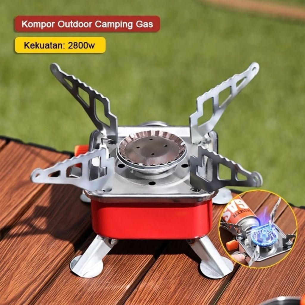 Kompor Mini Kotak Portable / Kompor Portable Camping / Kompor Camping Gas Lipat Portable