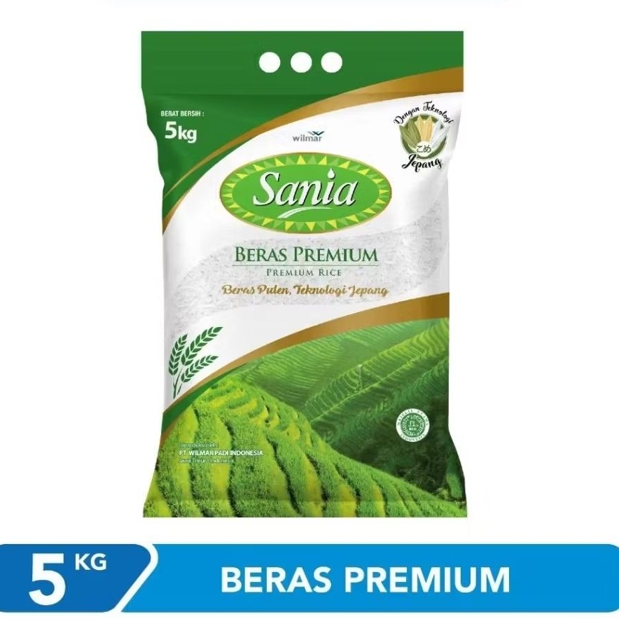 

BERAS SANIA 5 KG BY WILMAR
