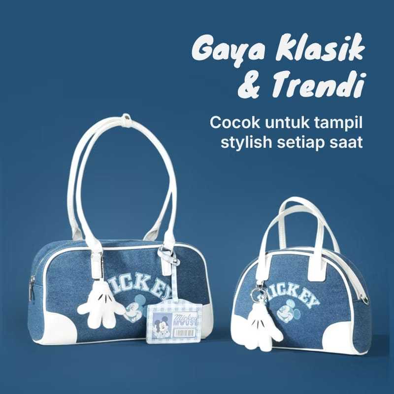 Crossbody Bag / Tas Selempang Denim OhSome x Disney Mickey Mouse