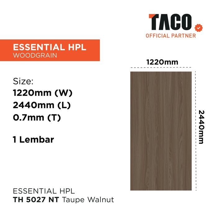 TACO Laminate HPL Serat Kayu Per 1 Lembar 122CM X 244CM