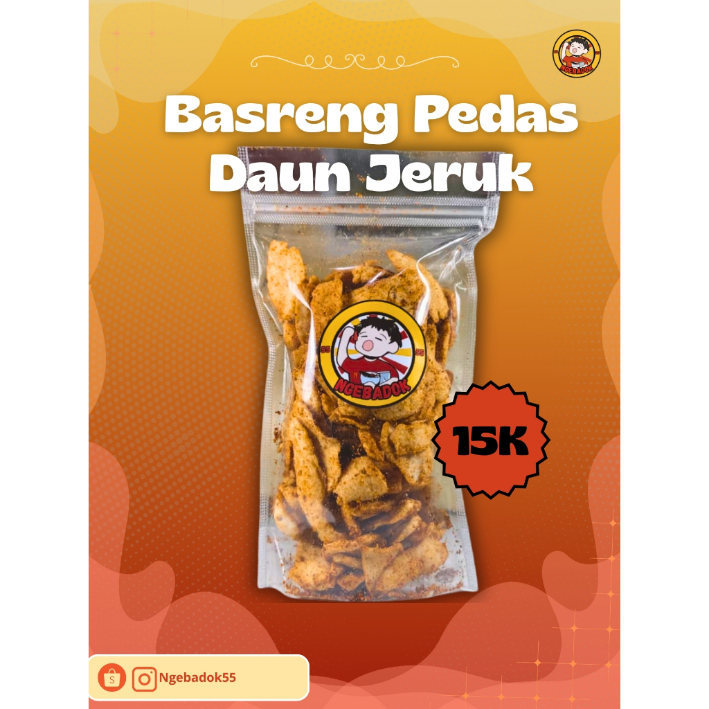

Ngebadok - Basreng Pedas Daun Jeruk 100GR