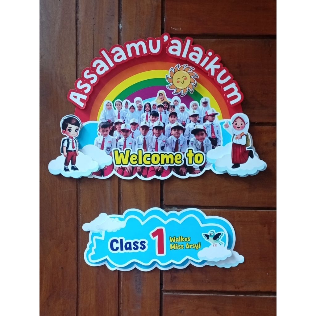 DEKORASI KELAS WELCOME POP UP